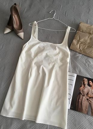 Роскошное платье в бельевом стиле от h&m размере l в молочном цвете