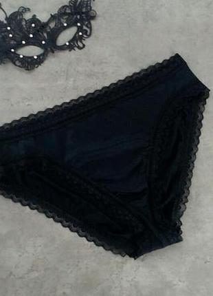Черные трусики с кружевом marks &amp; spencer