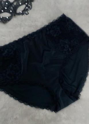 Черные трусики с кружевом george