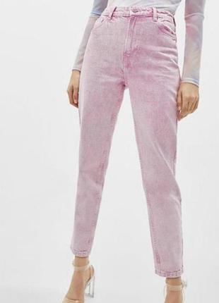 Джинсы slim fit женские bershka xaz220559amjj 36 светло-розовые (dd8000004499017)
