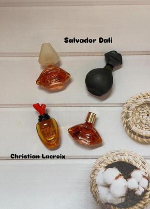 Лот мініатюр вінтаж salvador dali, christian lacroix