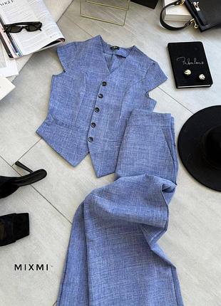 Костюм брючний з жилетом