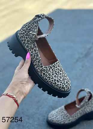 Туфли натуральная замша