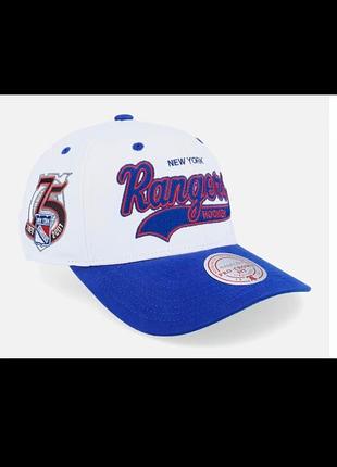 Бейсболка кепка оригинал нью йорк рейнджерс нхл сша new york rangers usa nhl nba mlb nfl new era 47 brand original ny la нба млб нфл mitchell ness