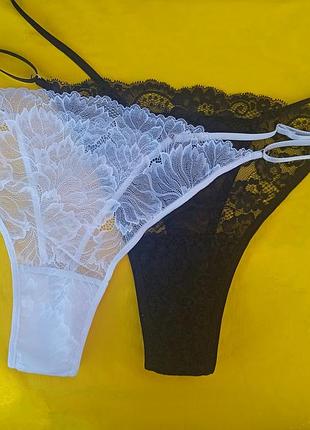 Набор из 2 трусиков стринги сетевые