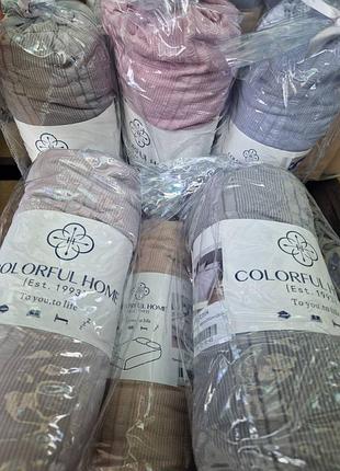 Простирадло на резинці з мусліну з наволочками