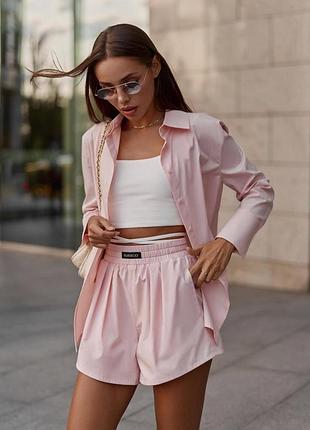 Бавовняний костюм marsego xs-s сорочка+шорти
