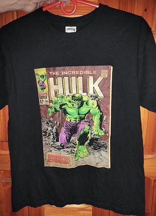 Стильная фирменная футболка катон бренд marvel.hulk.s