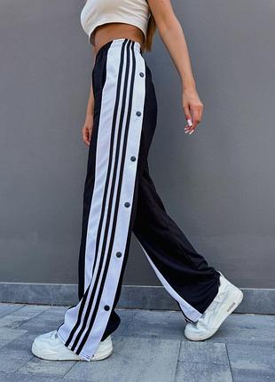 Жіночі спортивні штани з лампасами на кнопках, літні спортивні штани вільного крою, штани для танців, 1048