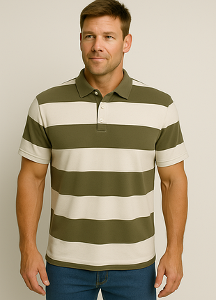 Футболка мужская поло в полоску / john lewis / eu 42-44 / xl-2xl / состояние очень хорошее!!!