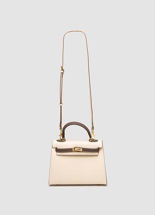 Сумка epsom kelly ii sellier 25 beige\brown