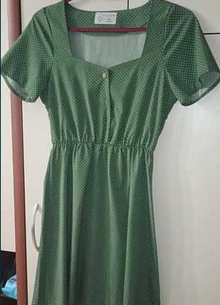 Платье летнее в горошек