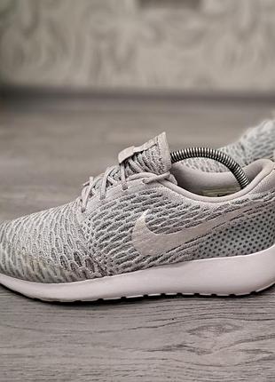 Оригинальные кроссовки nike roshe one flyknit gray lace up low top women's shoes 704927-009