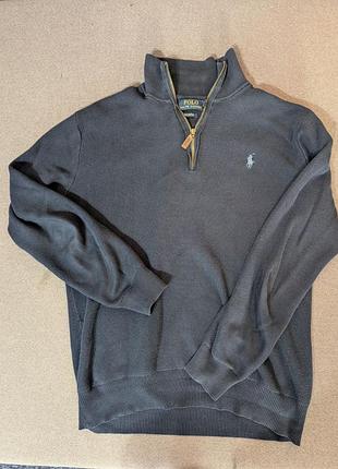 Хлопковый свечер polo ralph lauren. navy blue. old money