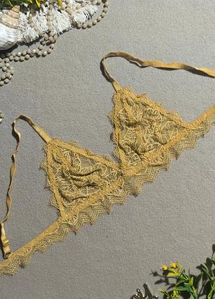 Бюстгальтер бралетт с кружевом