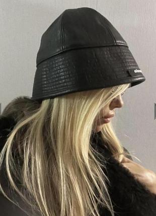 Кожаная панама alexander wang