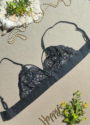 Бюстгальтер бралетт с кружевом с стрелами