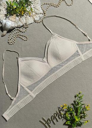 Бюстгальтер бралетт с кружевом