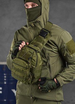 Тактична сумка нагрудна enders oliva