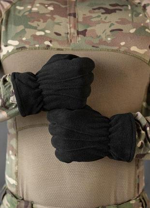 Перчатки флисовые total black нп4908 2