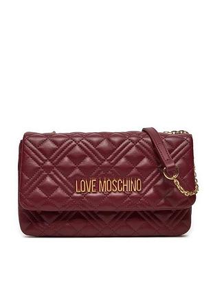 Бордова сумка love moschino - оригінал