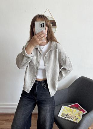 Муслінова сіра сорочка