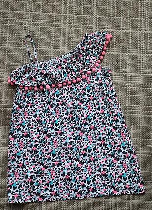 Коттоновое платье свободного кроя