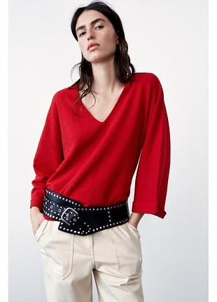 Трикотажный свитер от zara, размер s