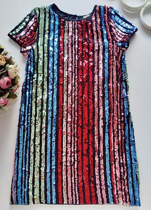 Красивое нарядное блестящее детское платье артикул: 23913