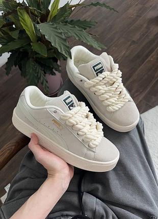 Кросівки puma suede xl beige