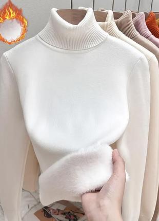 Гольф утеплений хутром в 3х кольорах