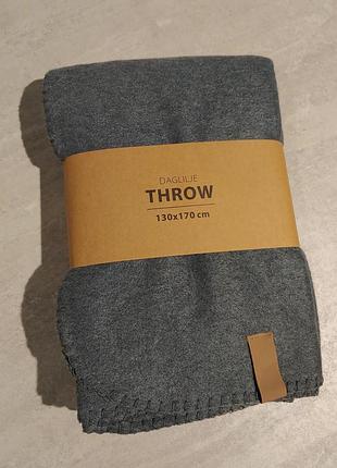 Плед 130 х 170 см. флисовый тонкий флис теплый на подарок покрывало декор плюшевый плюш зимний зима тепленький ikea 160