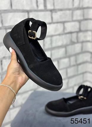 Туфли натуральная замша