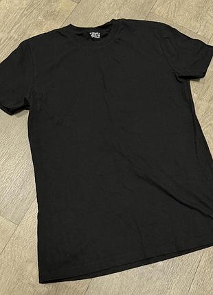 Чоловіча чорна базова футболка з бавовни promin