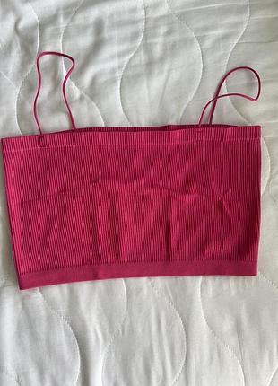 Топ рожевий на бретелях