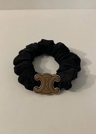 Чорна резинка для волосся