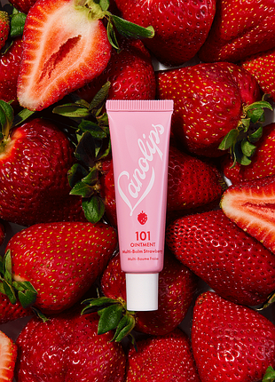 Культовый бальзам для губ lanolips 101 ointment strawberry