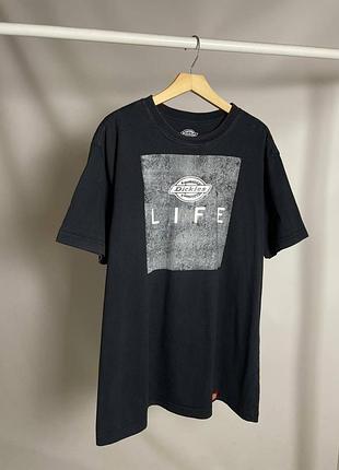 Dickies розмір xxl як нова!!! оригінальна чорна футболка з принтом