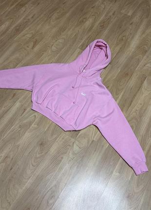 Levi’s оригінал кофта вкорочене худі рожеве baby pink barbie pink колір барбі