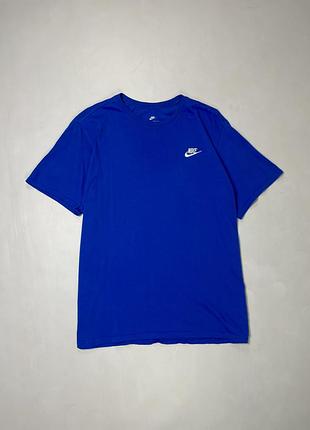 Nike розмір xl як нова!!! оригінальна синя класична футболка