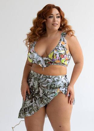 Купальник танкини большие размеры plus size