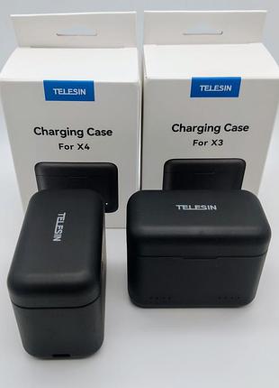 Зарядка telesin insta360 x3 x4 нова оригінальна на 2 аккумулятора