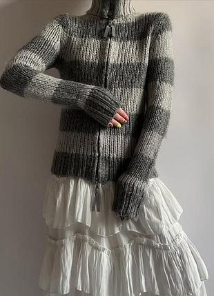 Брендовий вовняний светр кофта кардиган на блискавці — esprit германія р.m