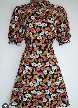 Платье new look в цветочный принт 16 р-ру.