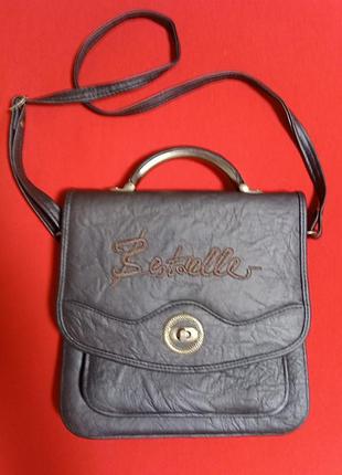 Жіноча сумка планшет , через плече, колір коричневий