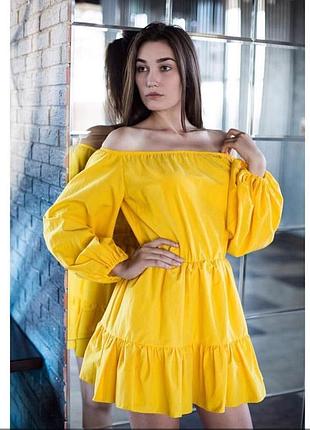 💛💙 яскрава хлопкова сукня