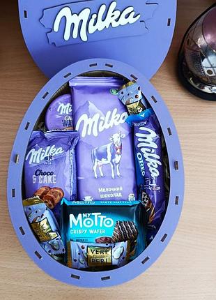 Подарочный бокс мелкая с сладостями для ребенка или девушки на день рождения новый год (ar256)