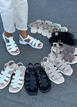 Босоножки женские натуральная замша/кожа 36-41р.