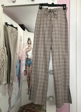 Брюки жен. в клетку