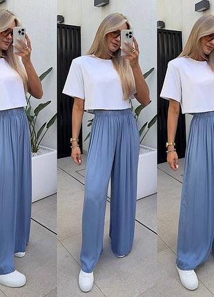 Легкі брюки палаццо ✔️супер ціна ✔️лідер продажів